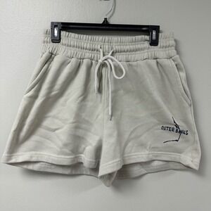 Relaxx Outer Banks Graphic Sweat Shorts Seafoam Green  Drawstring Large